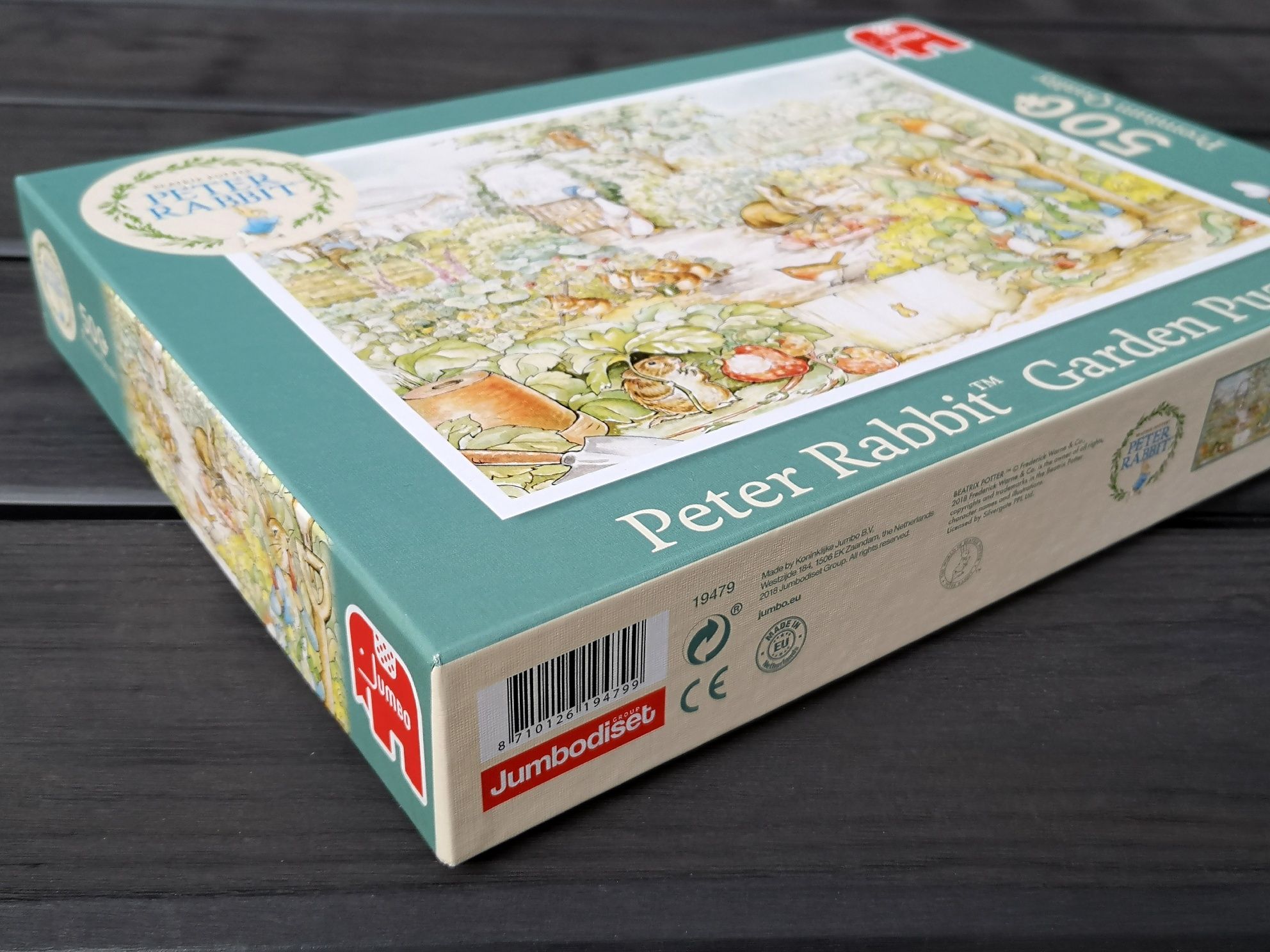 Puzzle 500 Jumbo Peter Rabbit Beatrix Potter Garden nie 1000