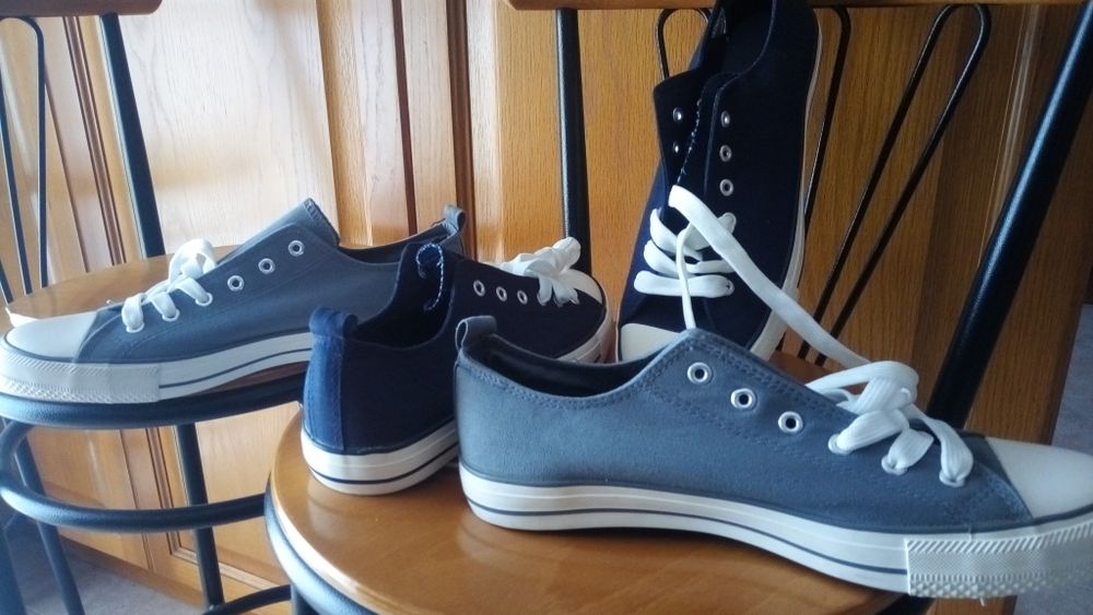 Sapatilhas cinzenta / azul 44