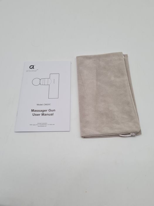 ARBOLEAF Mini Masażer Pistolet 3200rpm 0,47kg 4 Końcówki USB-C Cichy