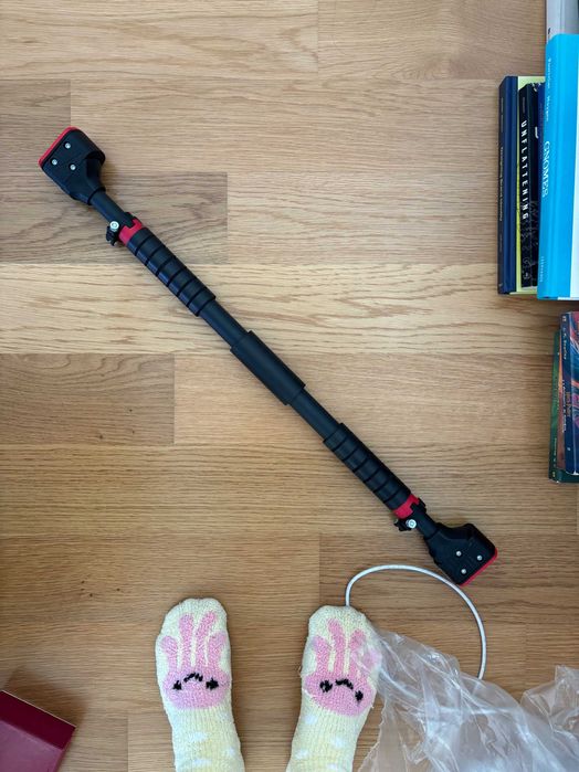 Barra dominada sem parafusos, barra de exercício para parede