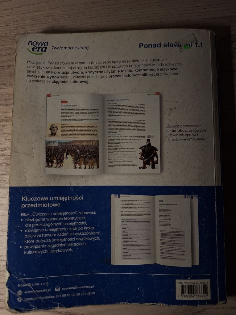 Ponad słowami 1 cz.1 podręcznik do języka polskiego