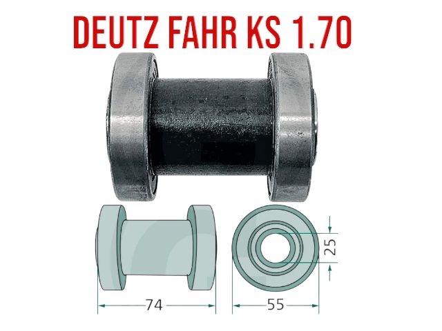 DEUTZ FAHR KS-1.70 Rolka Jezdna , Krzywka różne części nowe Zgrabiarka