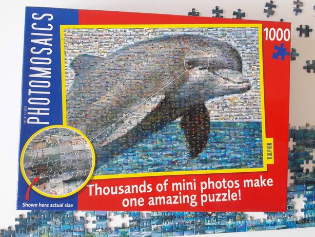 Kompletne puzzle Photomosaic 1000 Delfin