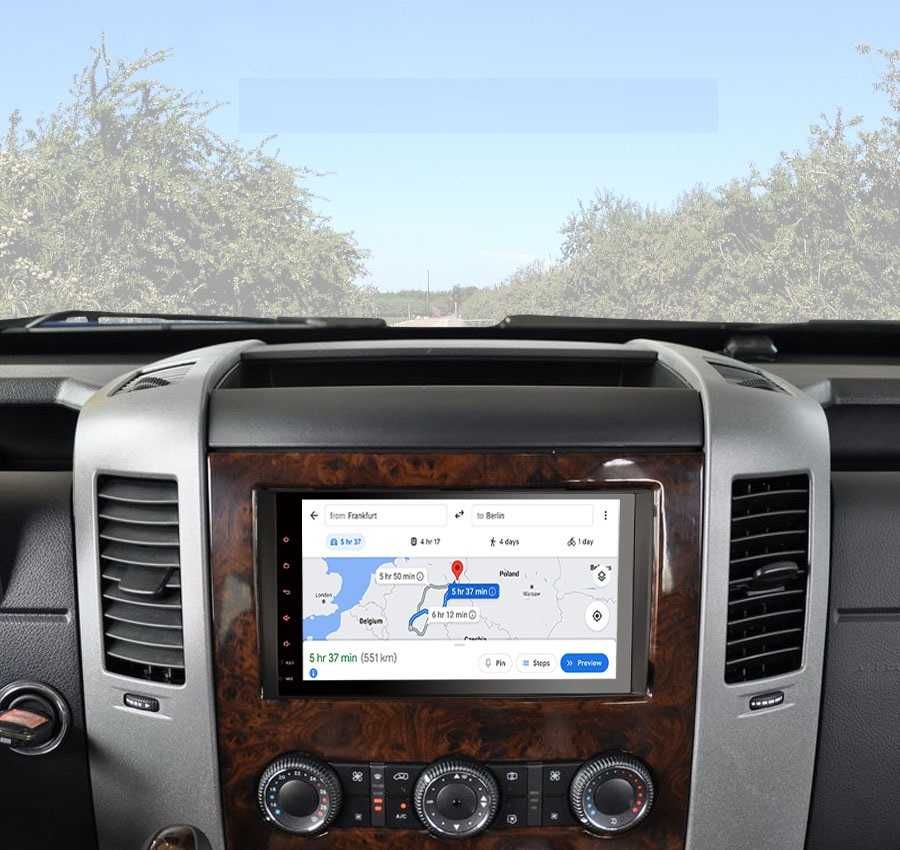 Mercedes A B Viano Vito Sprinter VW Crafter Radio FM WiFi GPS Android