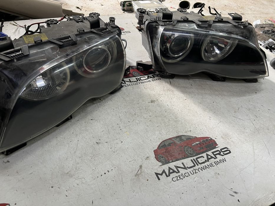Reflektor lampa lewa prawa xenon bmw e46 sedan kombi lift ringi