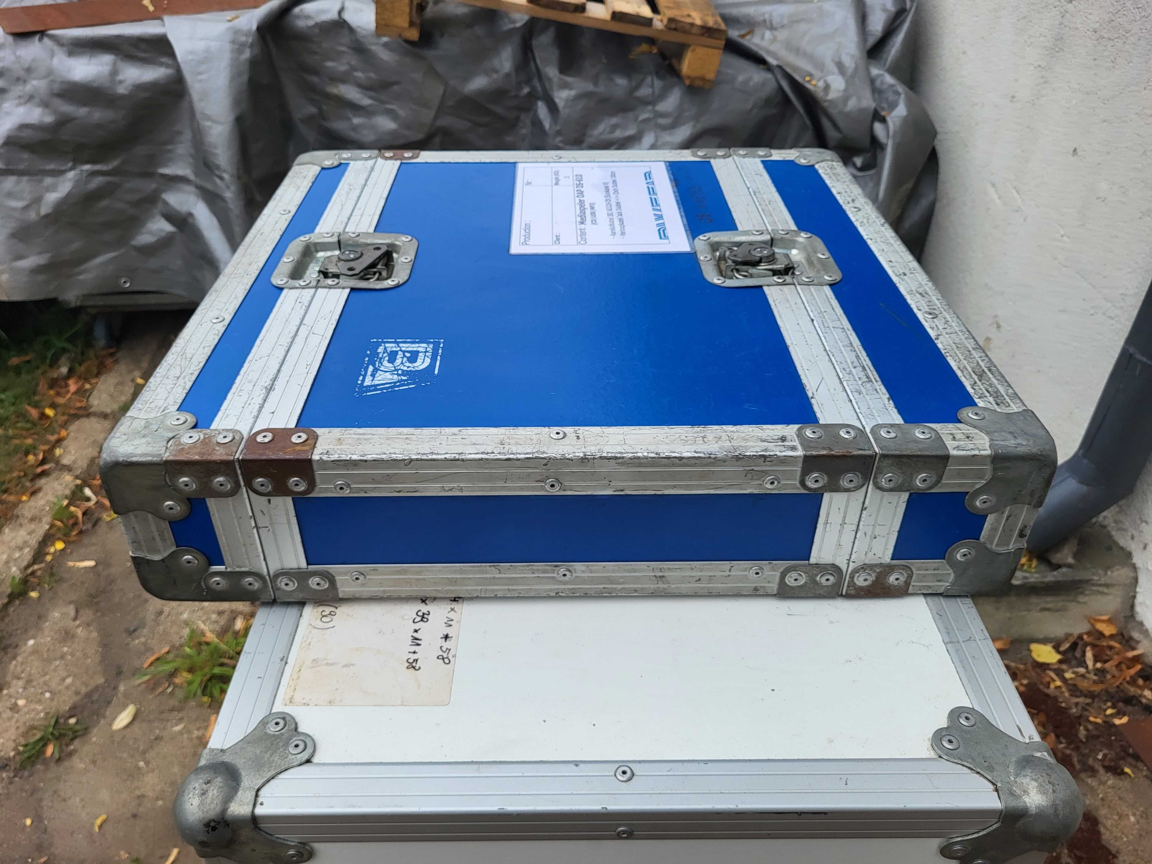 RACK 2U 2x szyna 31cm pomiędzy case  flightcase, kejs FAKTURA