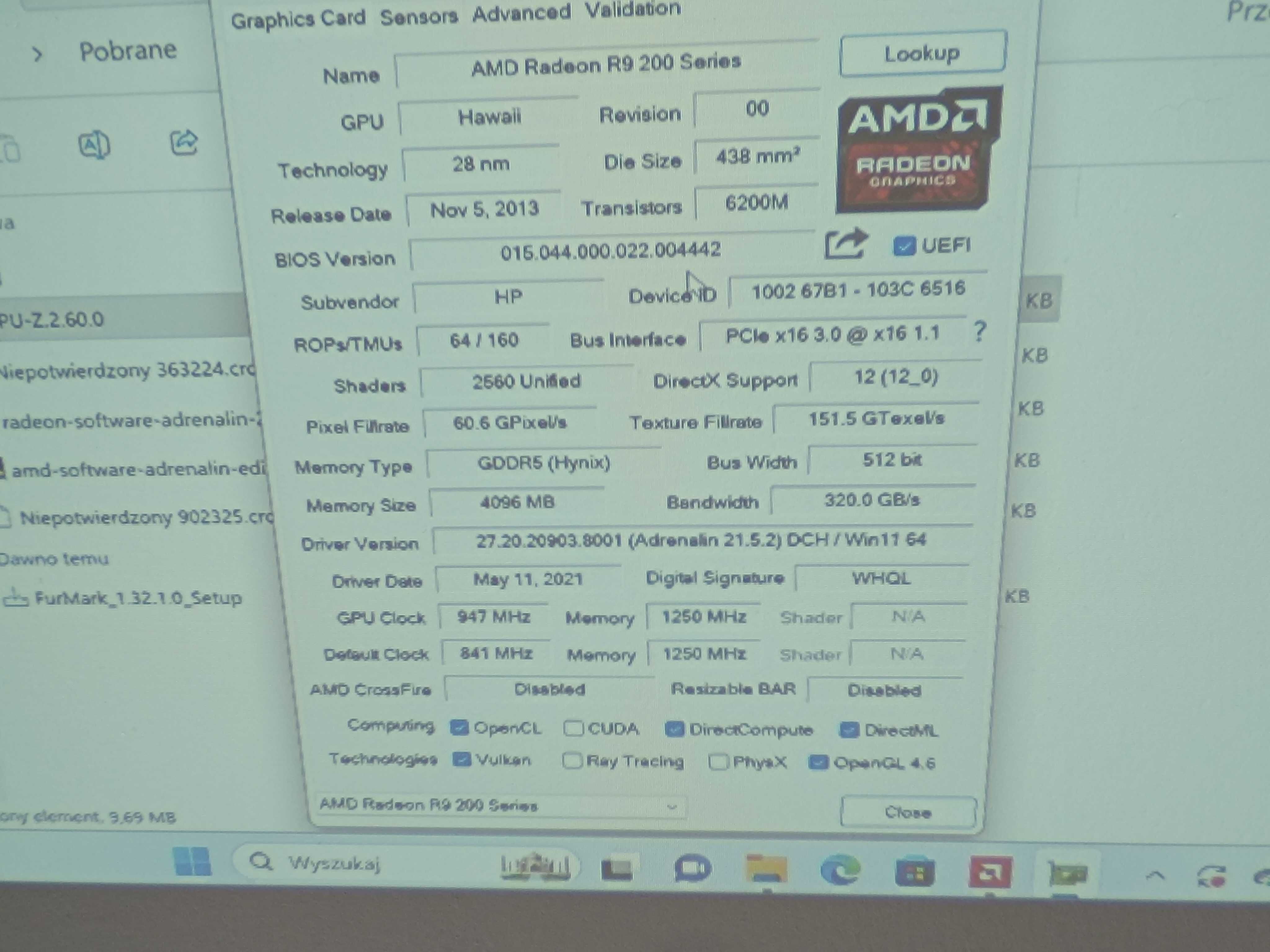 Karta Graficzna AMD Radeon R9 290 4GB GDDR5 512-bit DP/HDMI/DVI-D