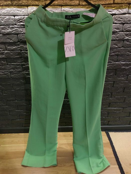 ‼️ Новый яркий брючный костюм ZARA.Блейзер оверсайз,Брюки полной длины