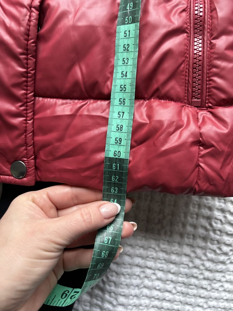 Pepe jeans kurtka puchowa zimowa xs czerwona modna zima