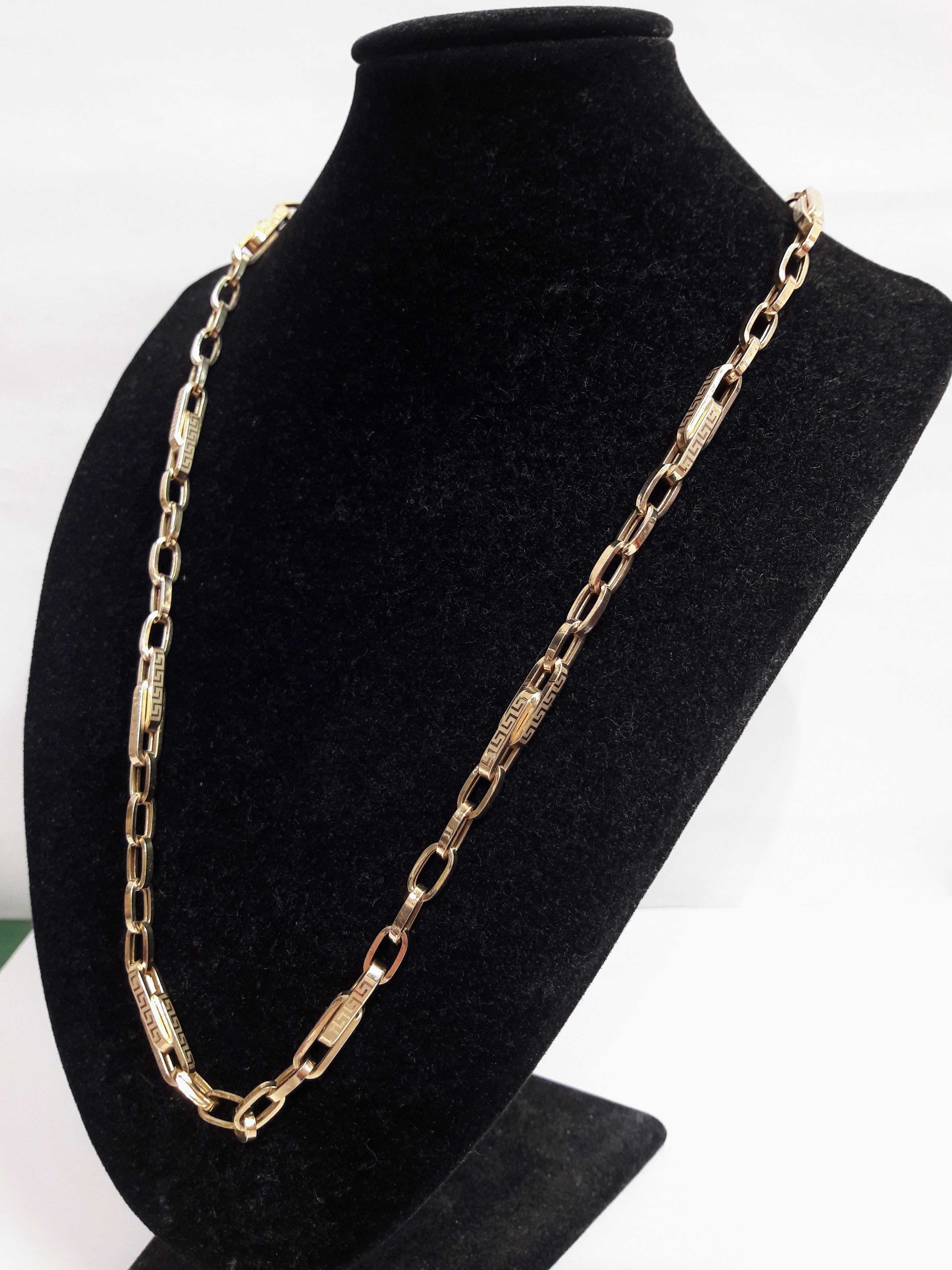 Złoty łańcuszek splot typu ankier 13 g - 585 - 55 cm