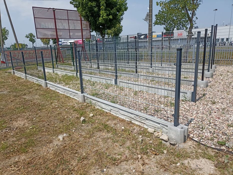 Ogrodzenia panelowe panel słupki bramy furtki płot palety
