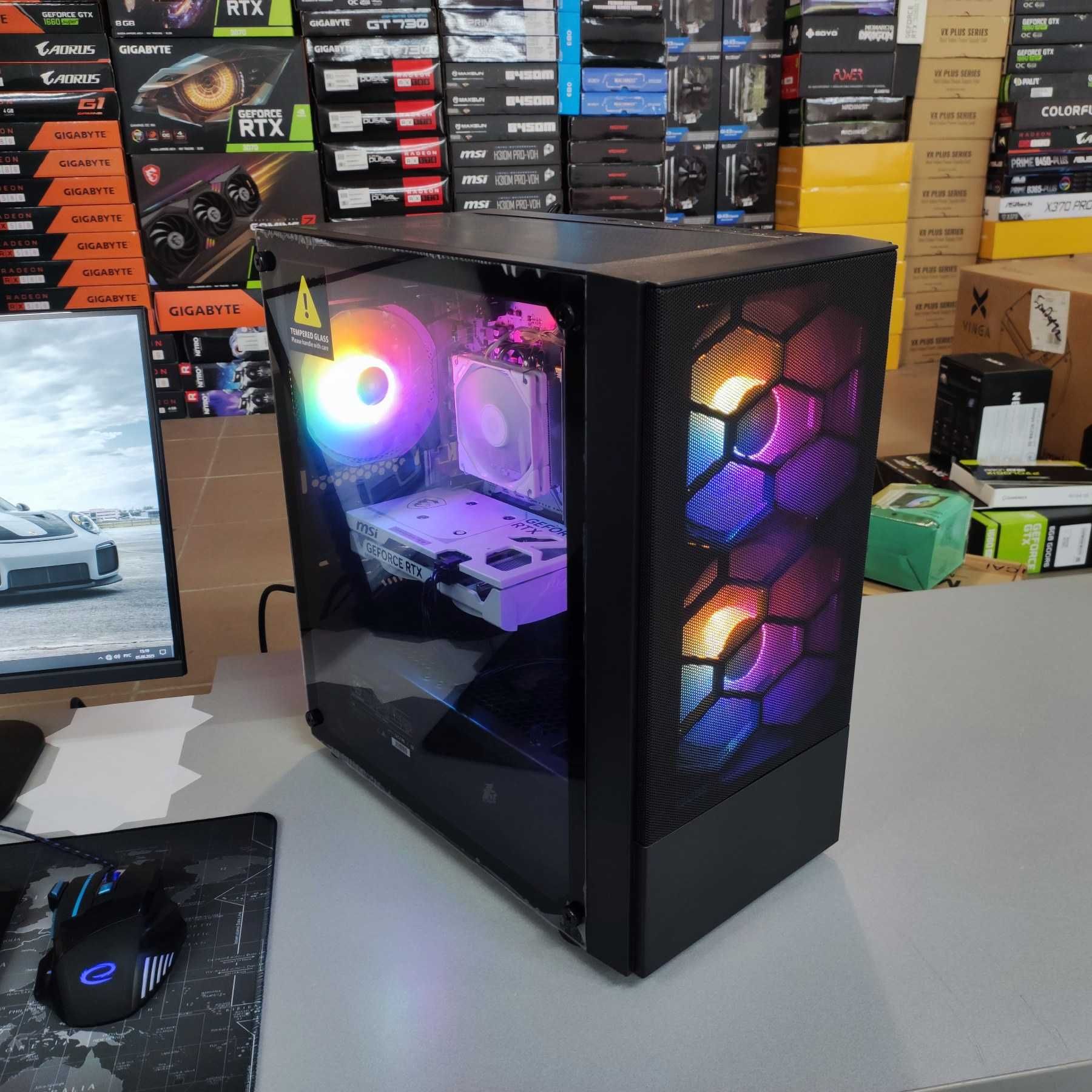 Компютер Новий Ryzen 5 5500, 16GB DDR4, RTX 5060 GDDR7, SSD 512GB NVMe