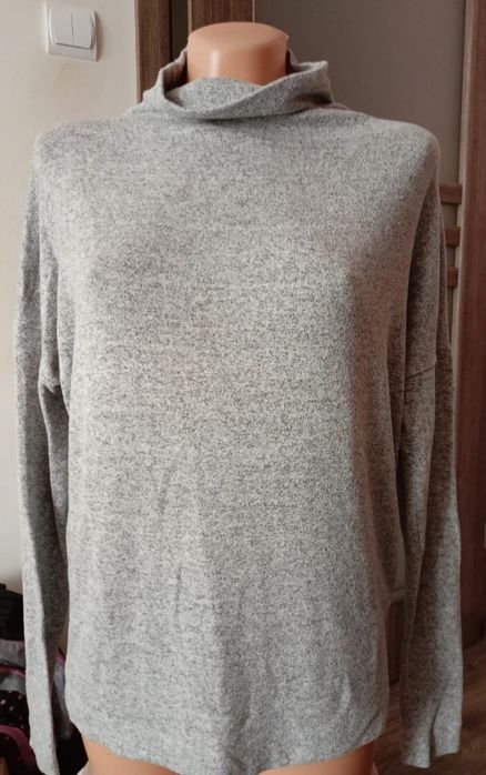 Szary półgolf sweterek cienki damski Reserved S M L