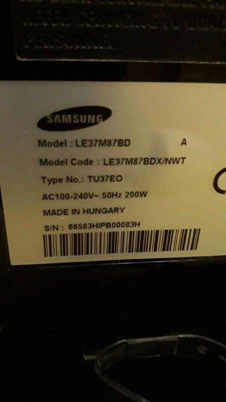 Samsung le37m87bd