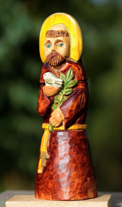 Św. Franciszek rzeźba ludowa