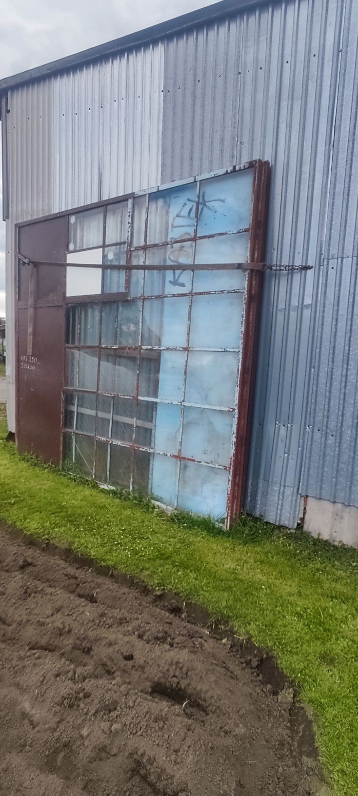 Brama garażowa drzwi do warsztatu stodoły wiaty 350x310