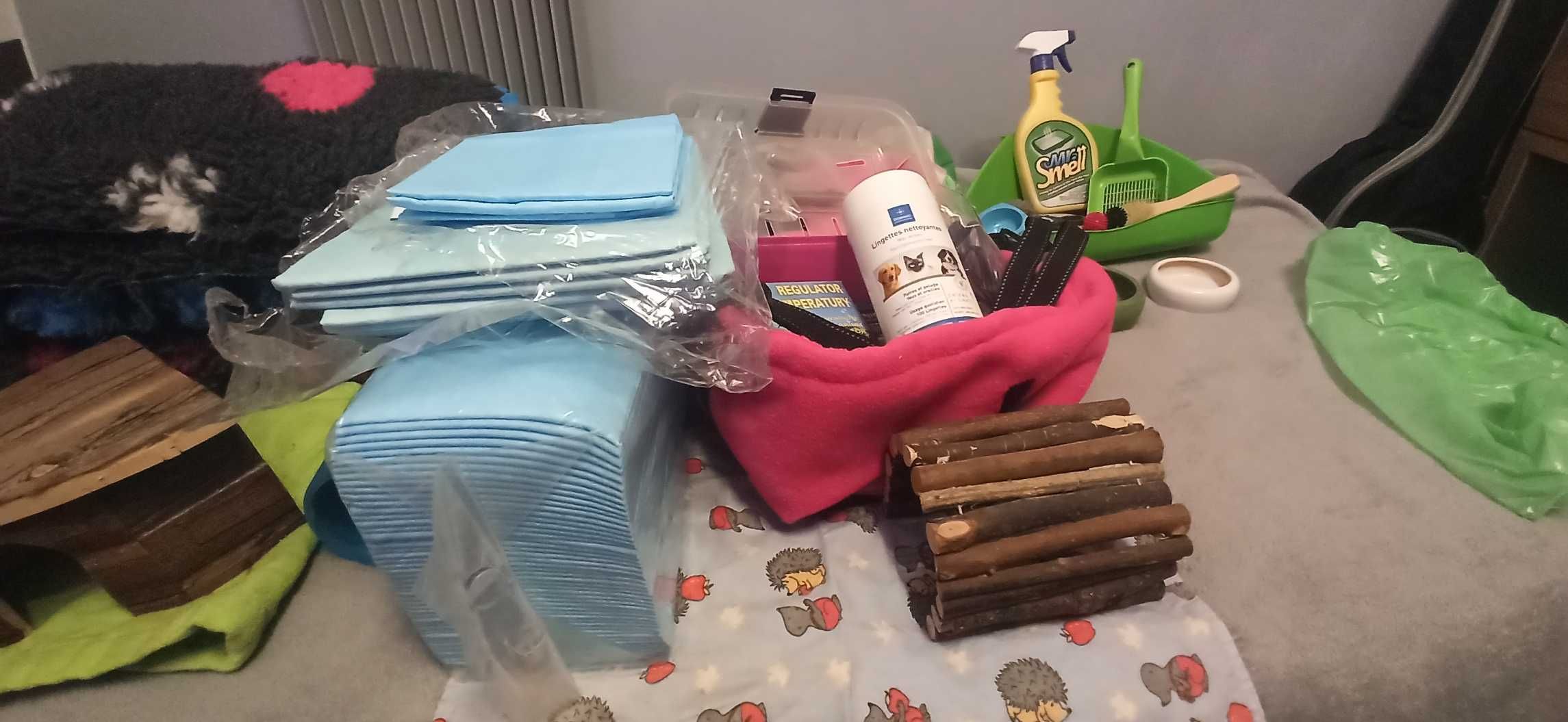 Drewniany wybieg + zestaw dla jeża