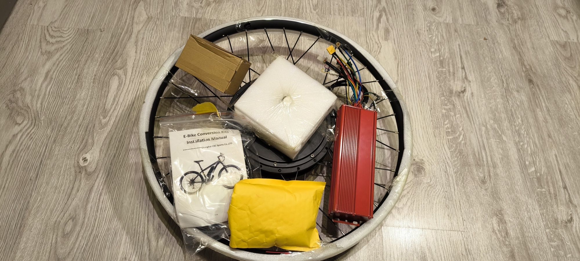 Kompletny zestaw do konwersji rower elektryczny.