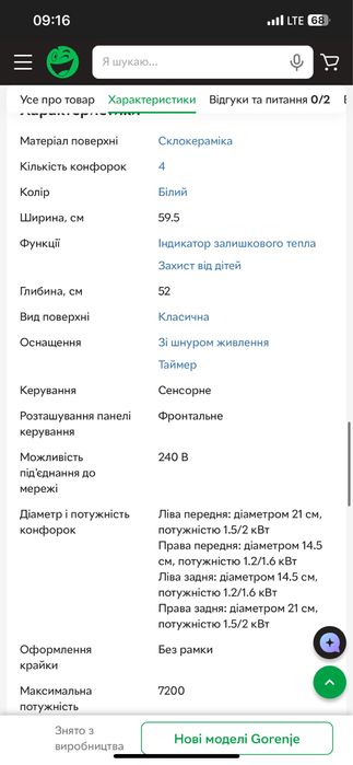 Індукційна варочна поверхня IT640WSC  Gorenje