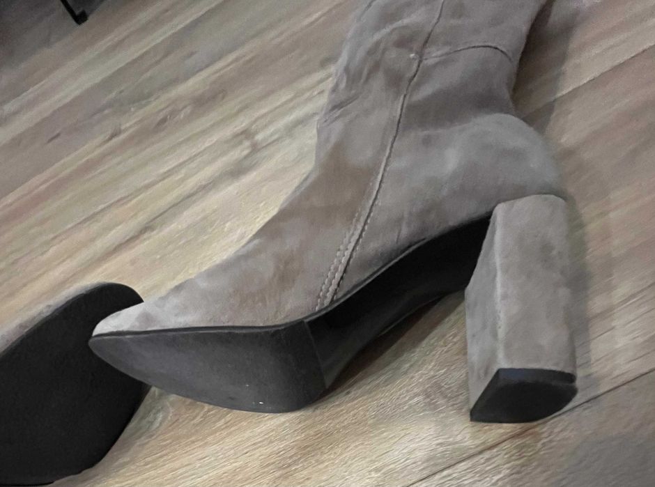 Kozaki ze skóry zamszowej  Lavorazione Artigianale