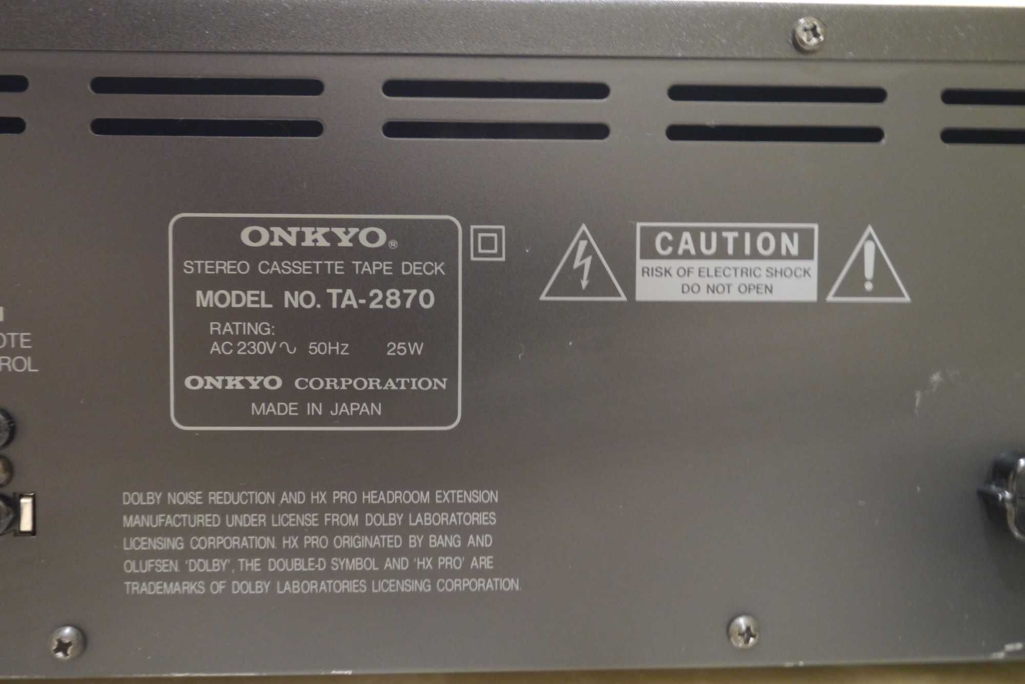 Касетна дека ONKYO TA-2870