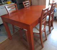 Stół rozkładany + 4 krzesła BRW