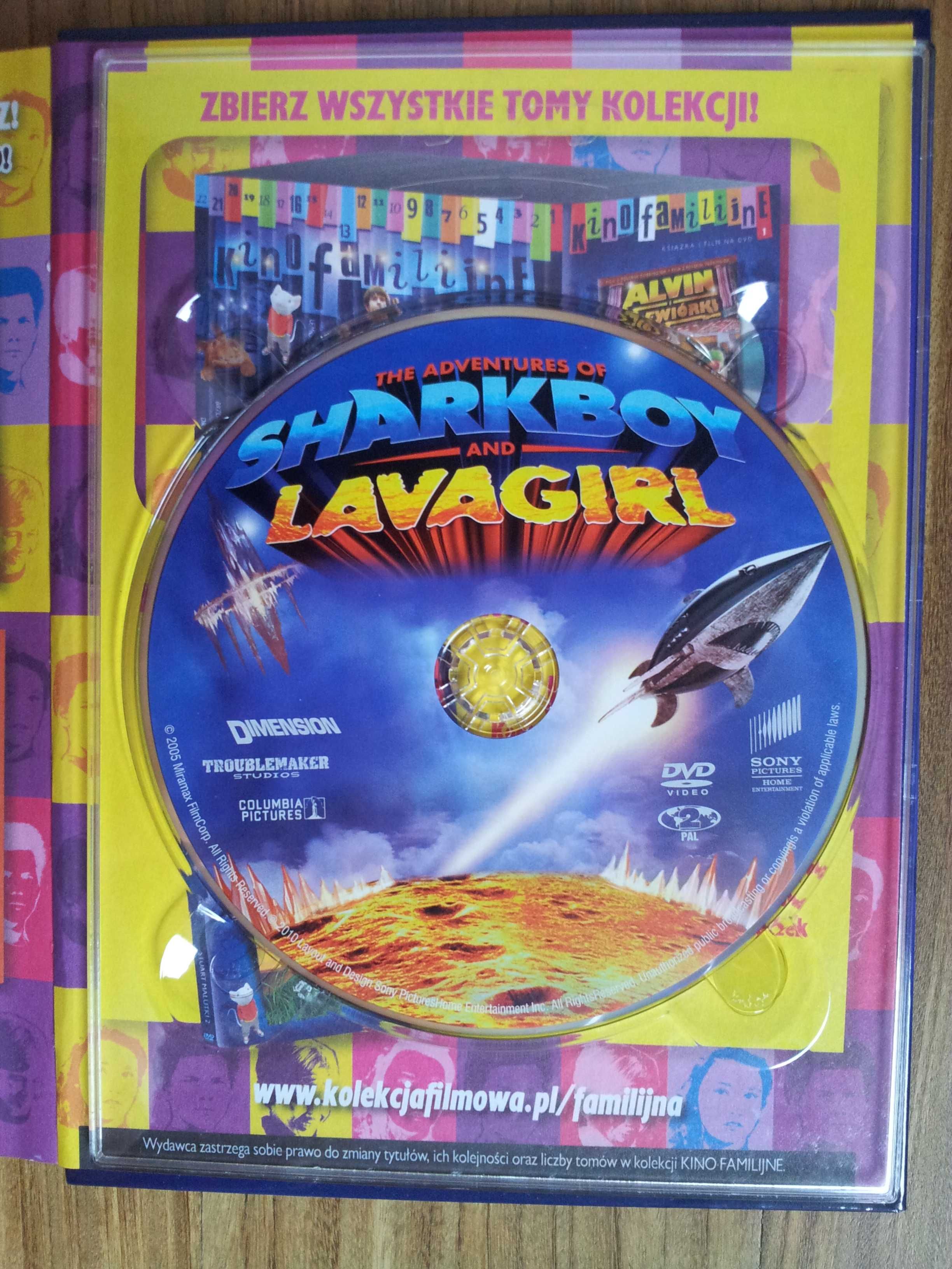 Kino familijne Adventures Sharkboy and Lavagirl Książka+Film DVD Bajka