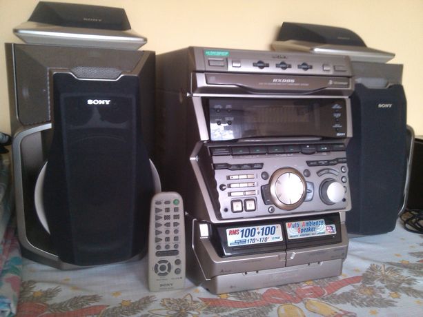 wieża SONY RXD8S, radio RDS, 3xCD