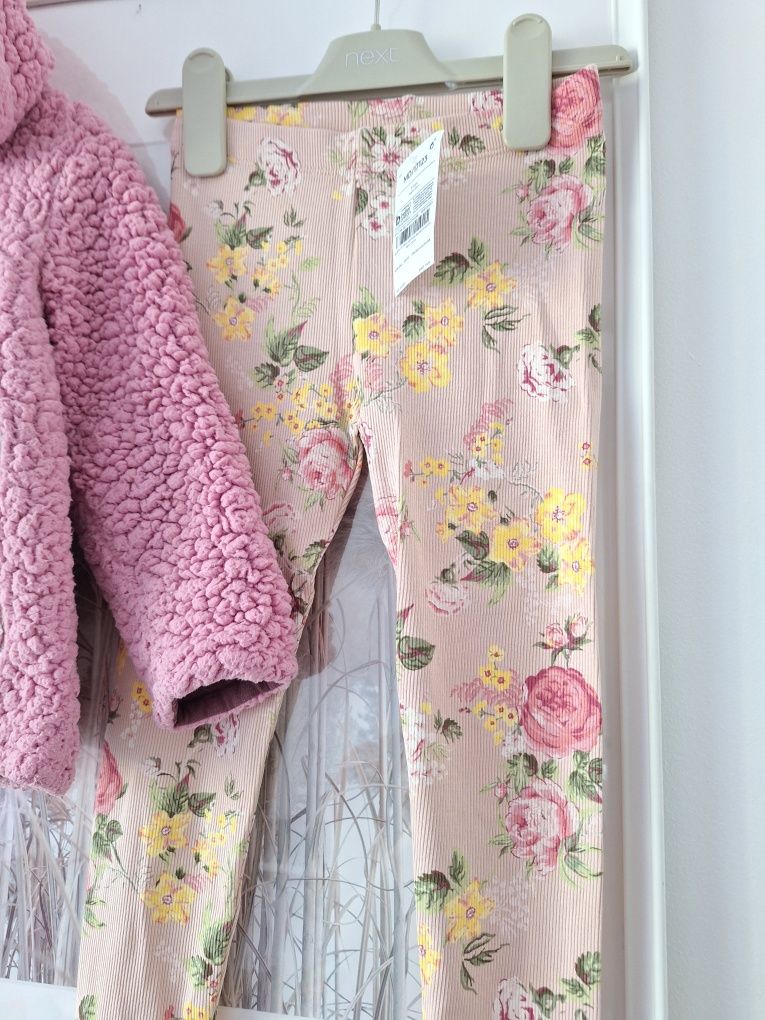 Next 104 nowe legginsy i bluza ciepla 3-4 latka