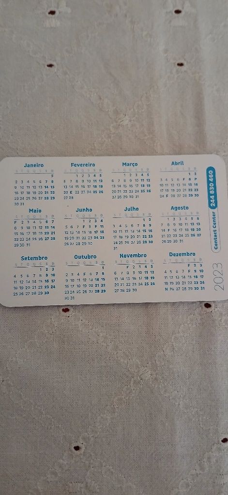 Calendário de 2023