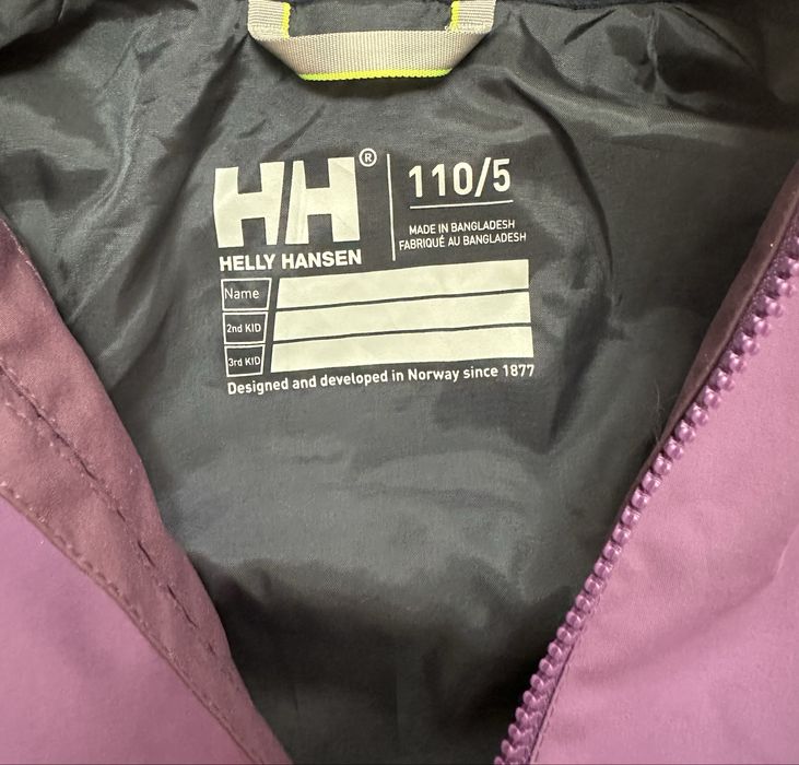 Kurtka przeciwdeszczowa HELLY HANSEN dla dziewczynki rozm 110 j. NOWA