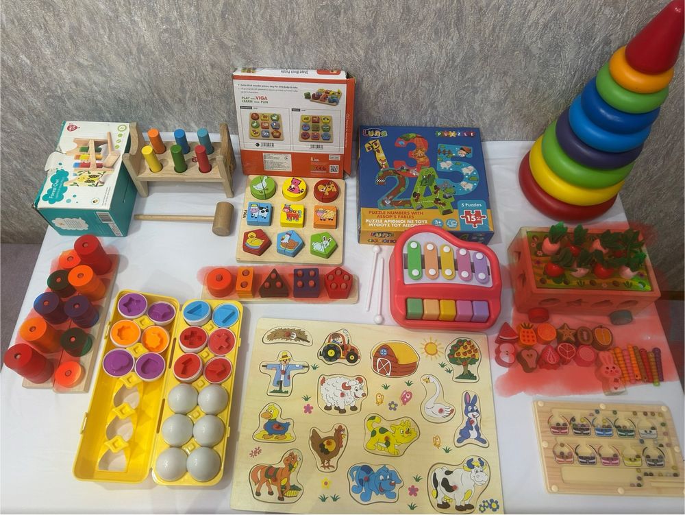Деревянные игрушки , монтессори