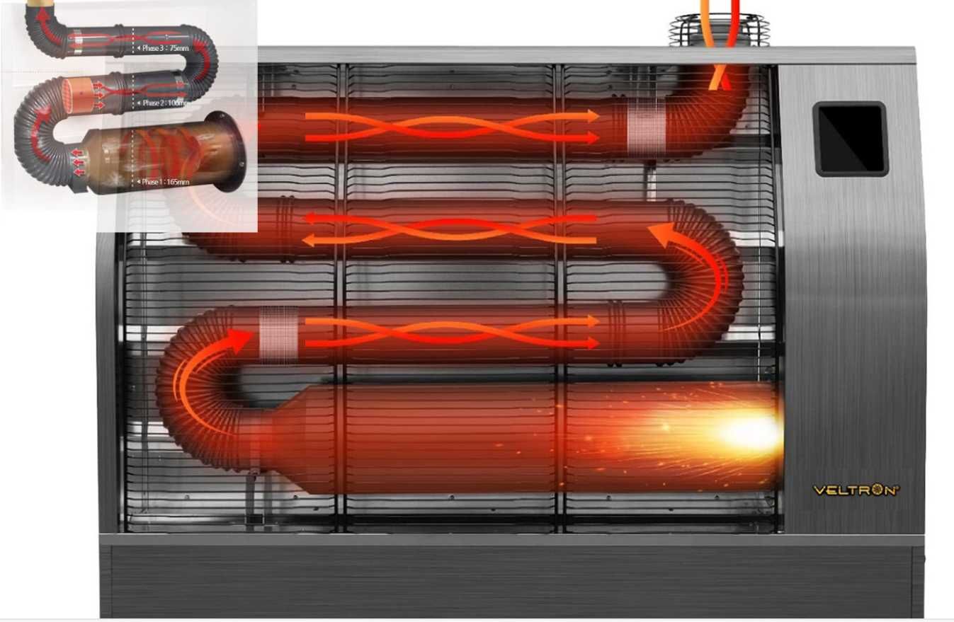 Nagrzewnica na podczerwień Veltron z Wi-Fi  DHOE-350F 40,7kW 231-330m2