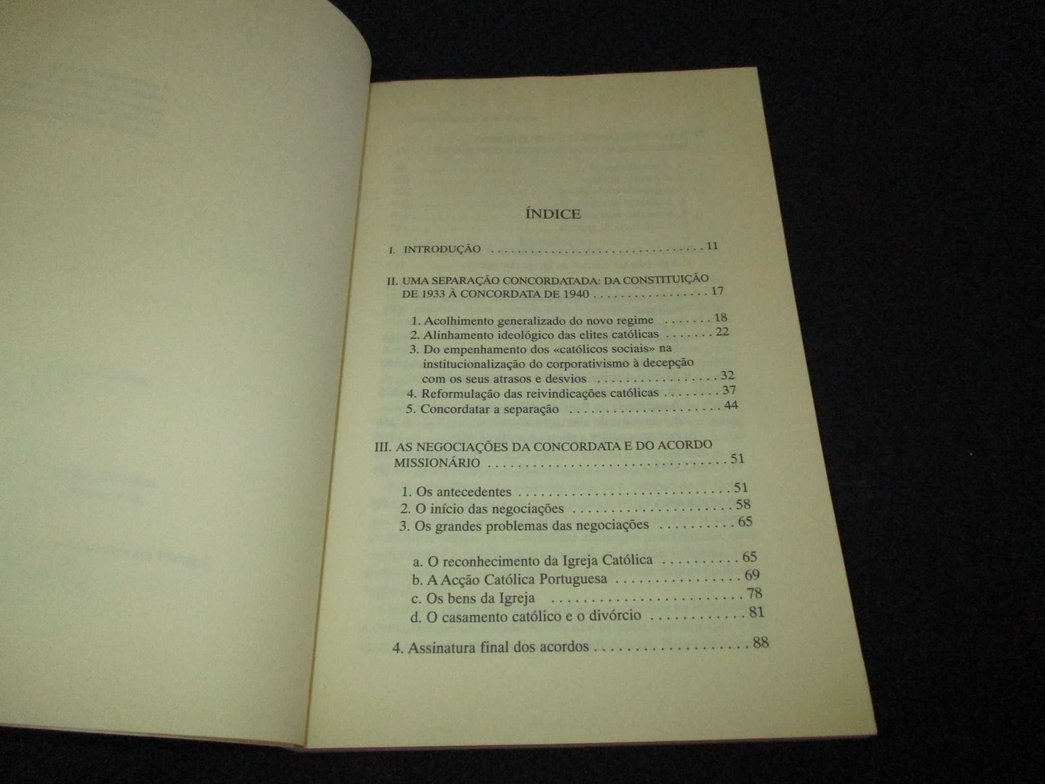 Livro O Estado Novo e a Igreja Católica Manuel Braga da Cruz