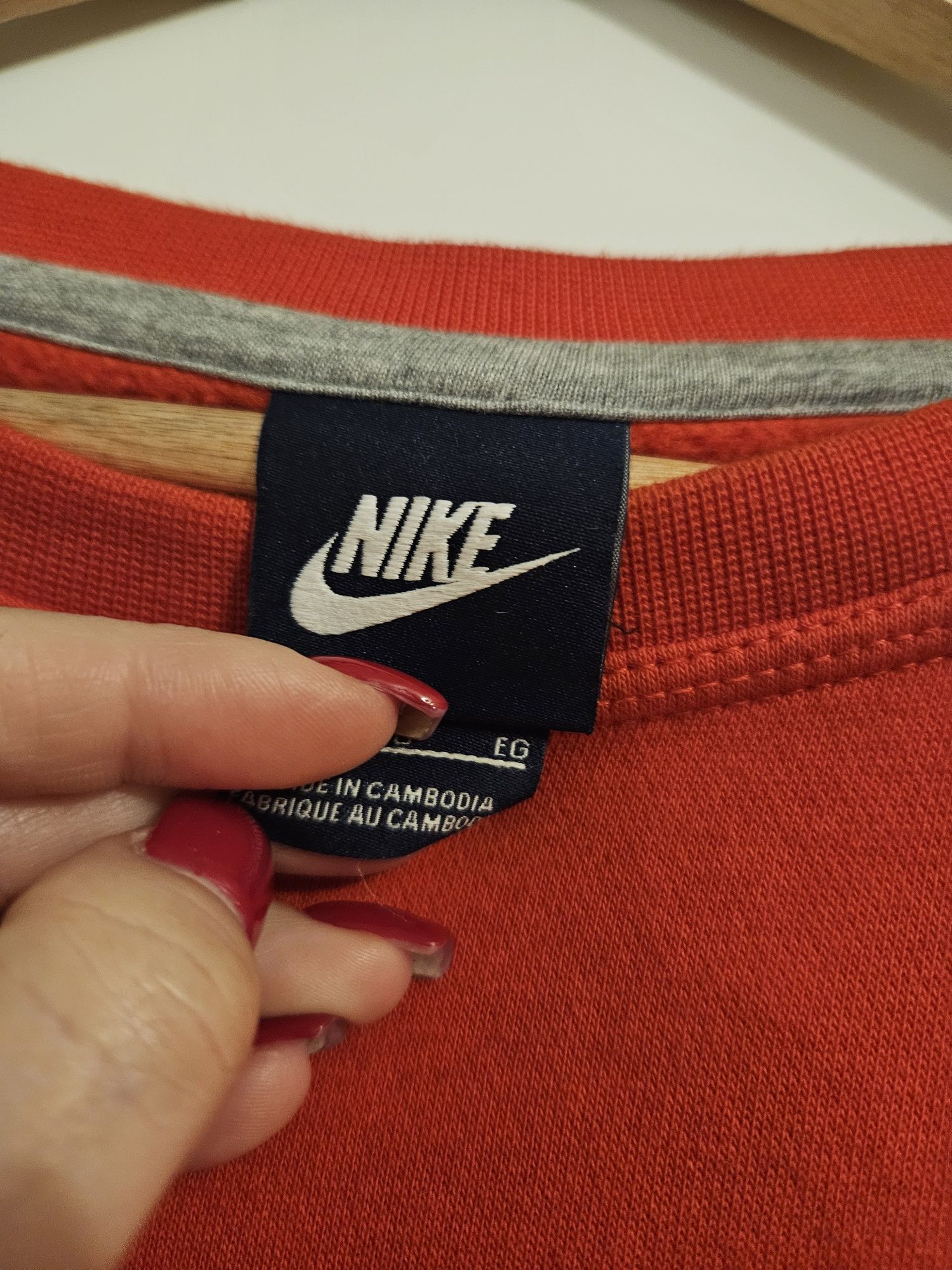 Bluza męska Nike Czerwono Czarna Kangurek