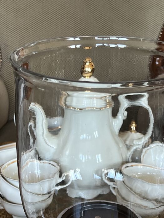 2 duże świeczniki w stylu shabby chic