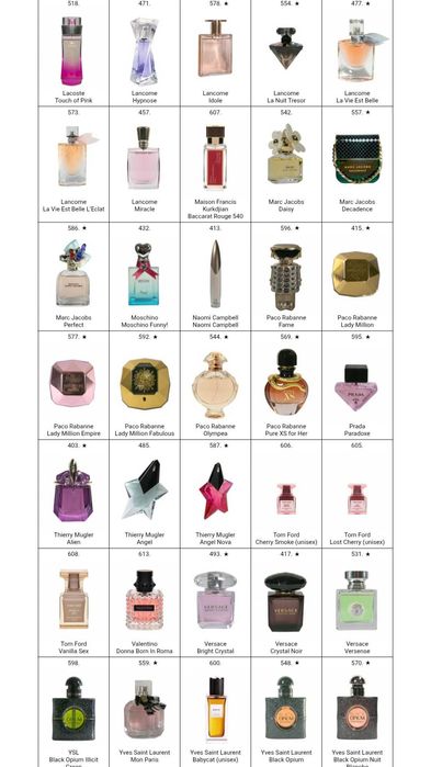 Glantier perfumy 50ml damskie męskie wszystkie zapachy