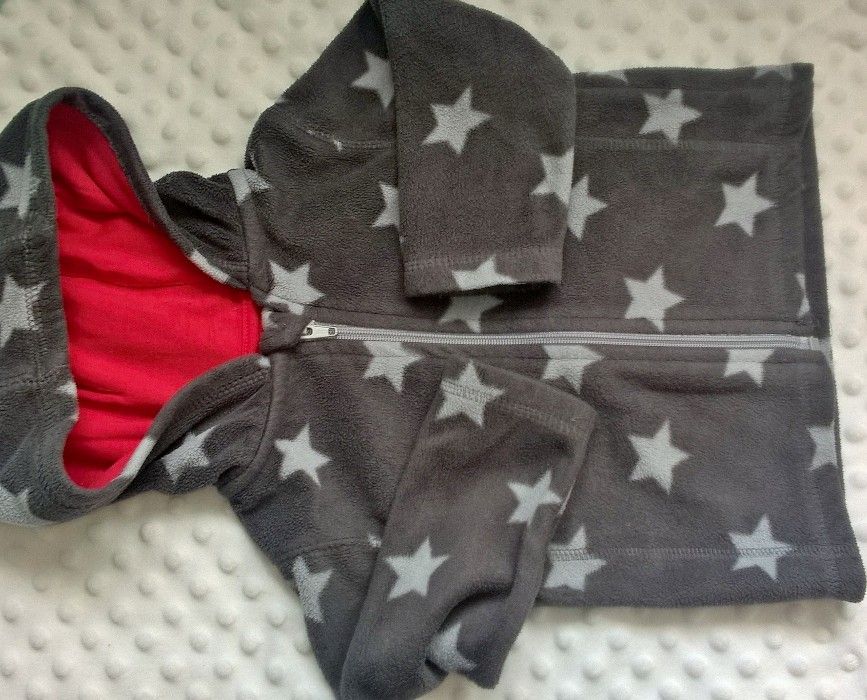 Zestaw polarowy bezrękawnik kamizelka polar bluza Rebel 80 86