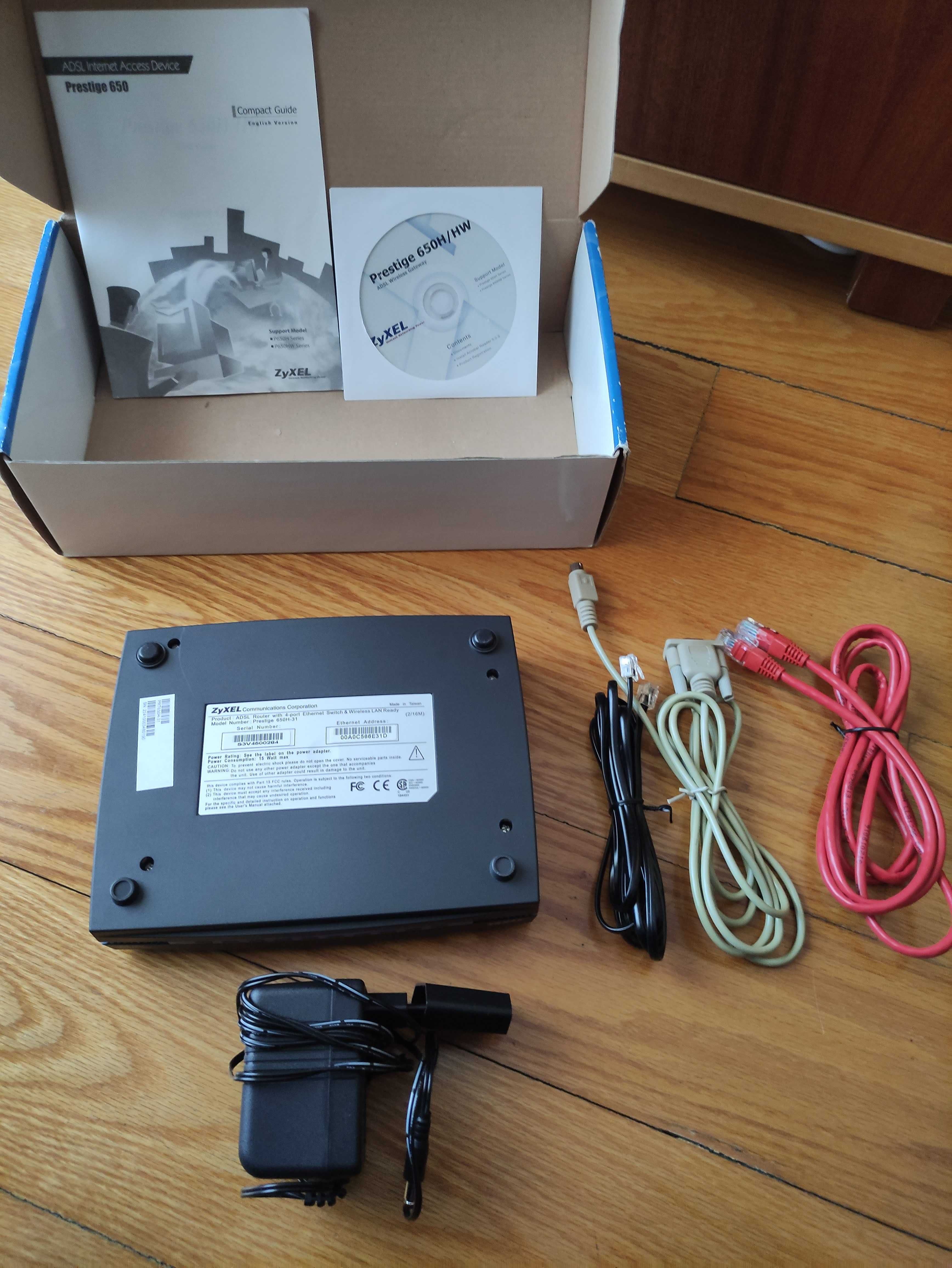 Prestige 650H HW Series – ADSL Router – Usado como Novo