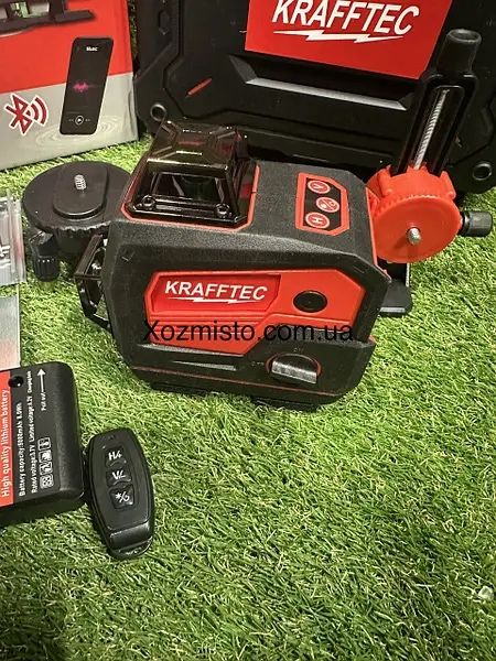 Професійний лазерний рівень Krafftec PREMIUM, 16x360°(LCD, Bluetooth
