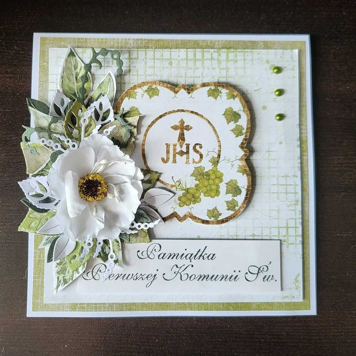 Kartka okolicznościowa Pamiątka Pierwszej Komunii Świętej Komunia