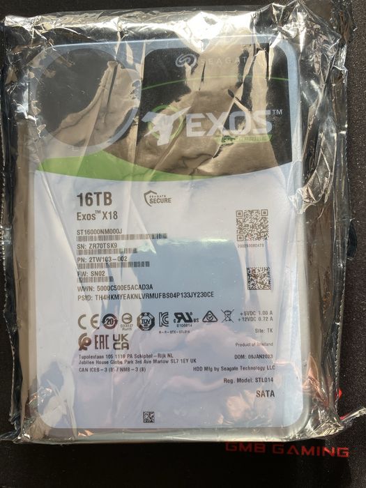 Seagate Exos X18  3.5" 16TB (ST16000NM000J)