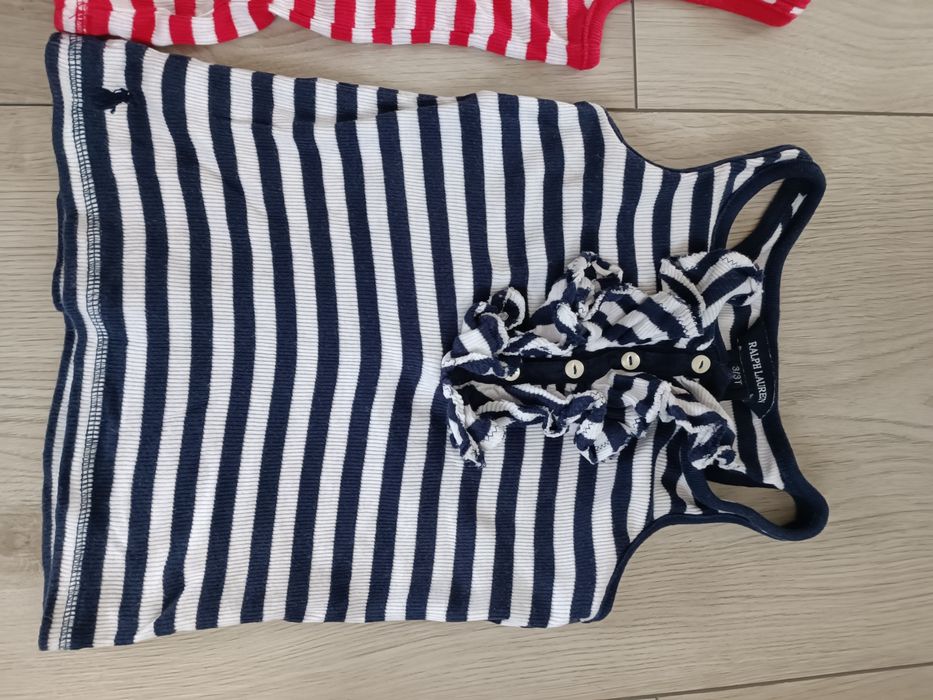Dwie bokserki bluzki dla dziewczynki Ralph Lauren 3 latka