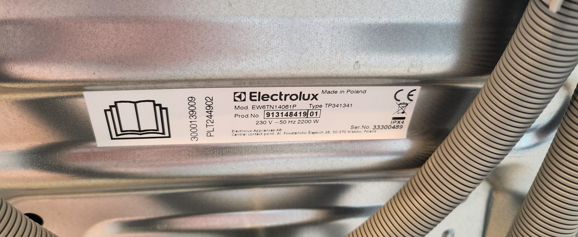 JANKI, ul. WSPÓLNA 6 Pralka Electrolux EW6TN14061P