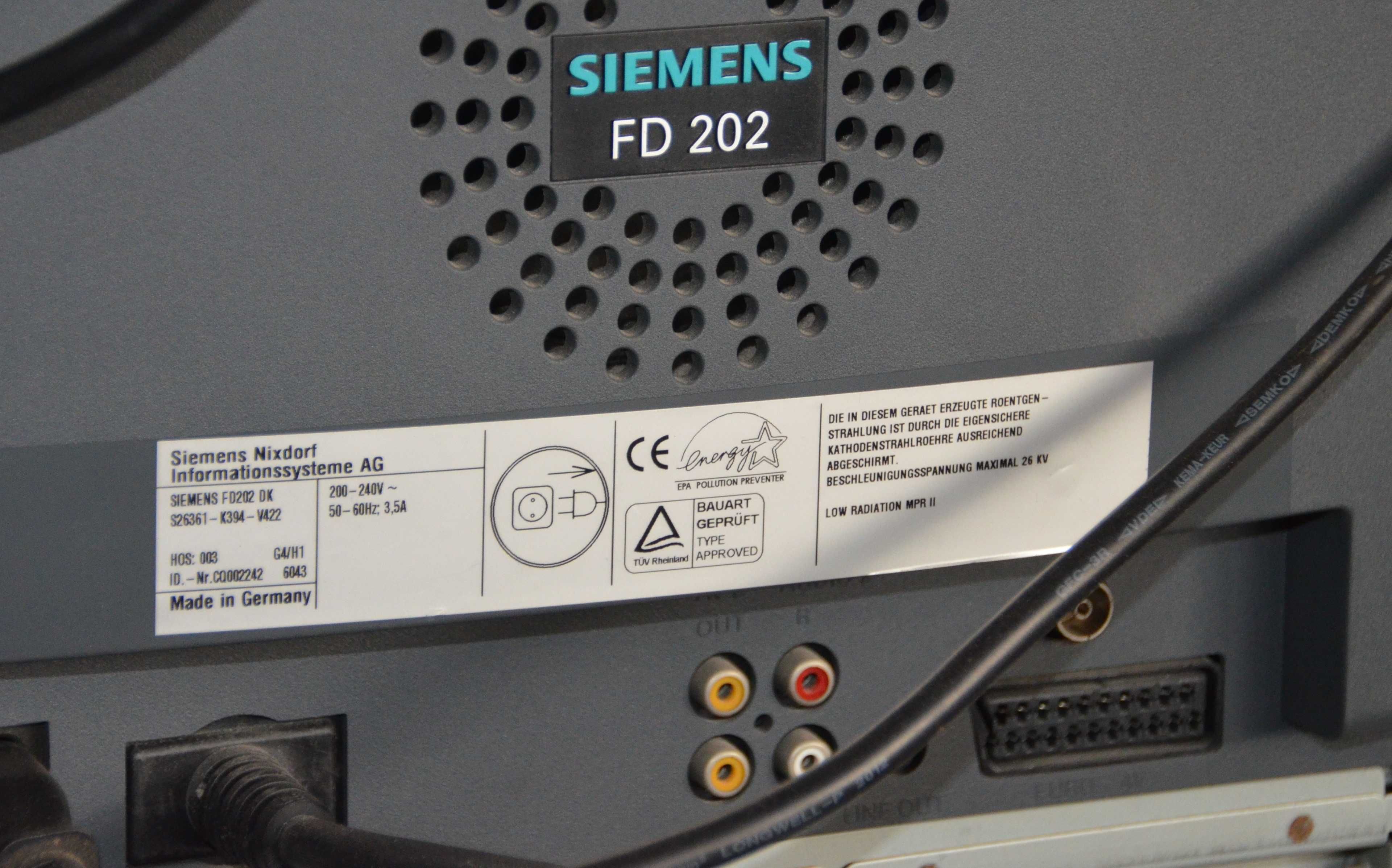 Vintage Siemens FD 202 combo PC + TV unikat rekwizyt eksponat komputer