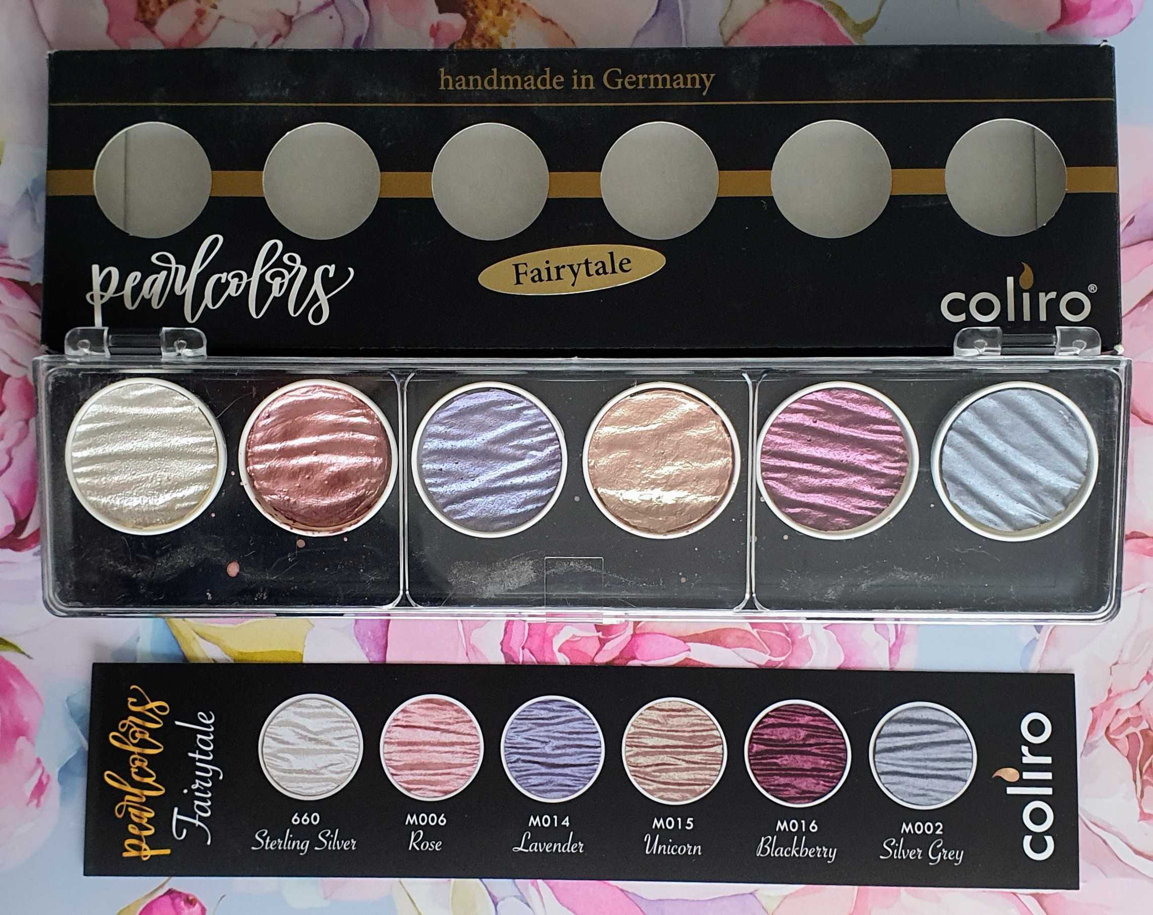 Coliro Pearlcolors Fairytale akwarele pigmenty holo metaliczne perłowe