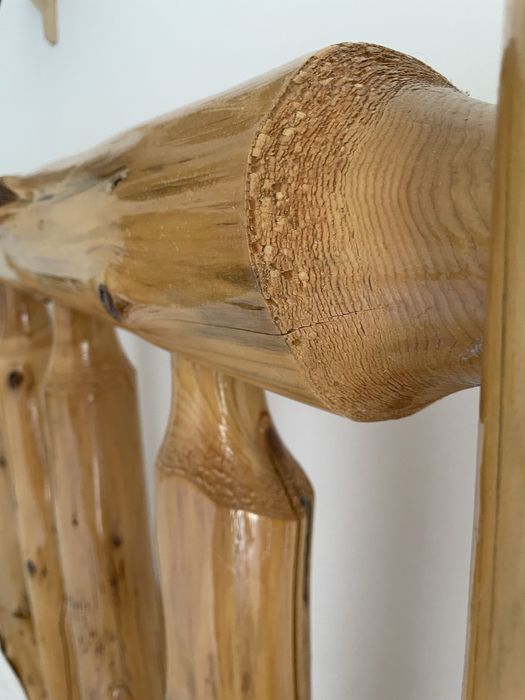 Estrutura de Cama King Size Amish Feita à Mão + Box IKEA