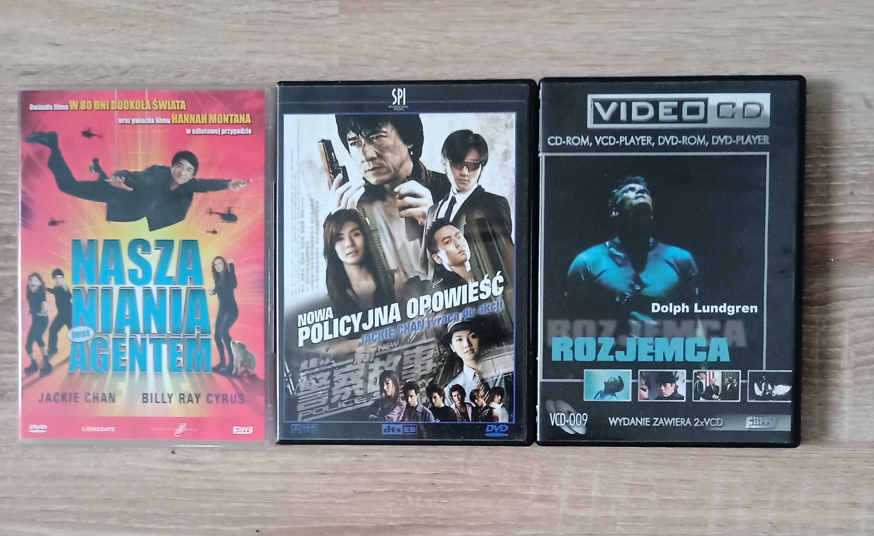 2 x Jackie Chan + 1 x  Dolph Lundgren 2 DVD i + VCD