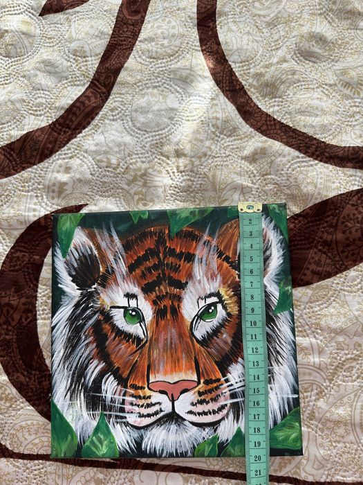 Картина акрилом Тигр