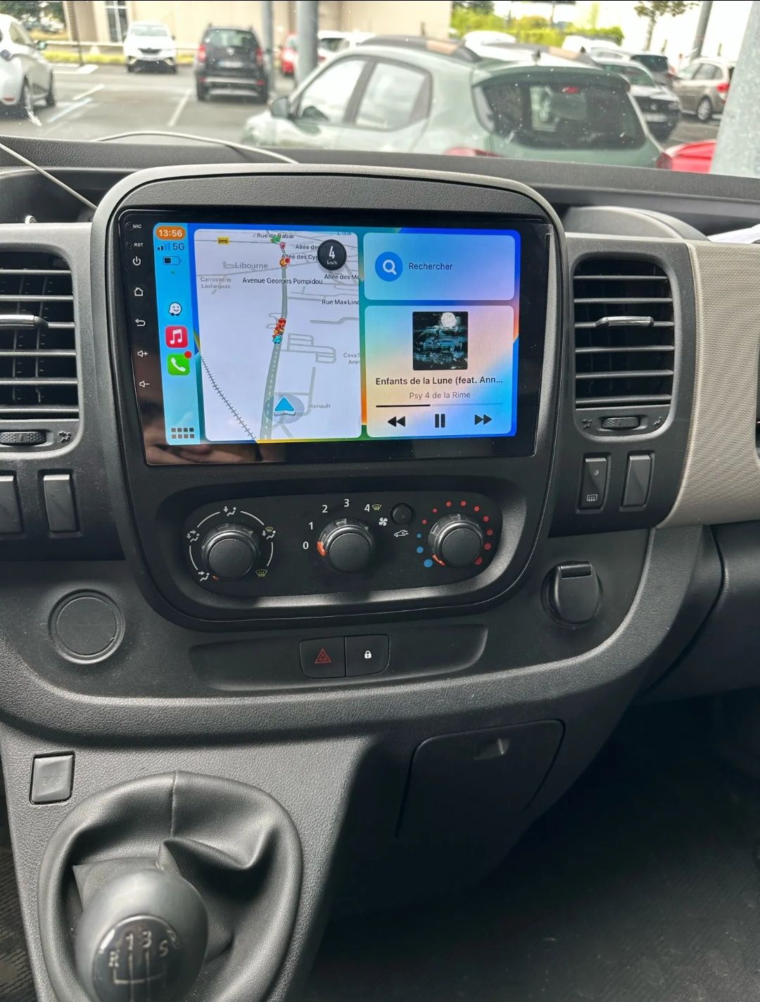 Rádio Android 13 com GPS Renault Trafic 3 / Opel Vivaro B (Novo)